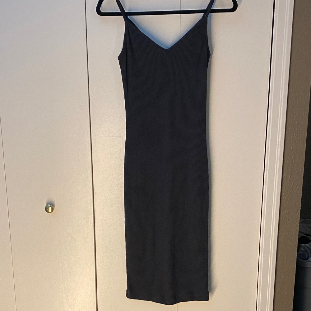 3/$20 Dynamite Classic Black Spaghetti Strap Midi Slip Dress